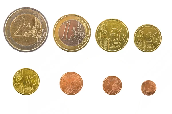 Koleksiyonları euro coins — Stok fotoğraf