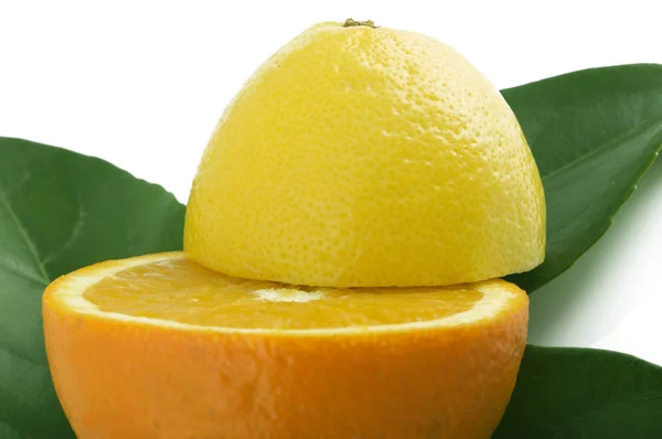 Πορτοκάλι και λεμόνι — Φωτογραφία Αρχείου