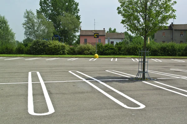 A área de estacionamento — Fotografia de Stock