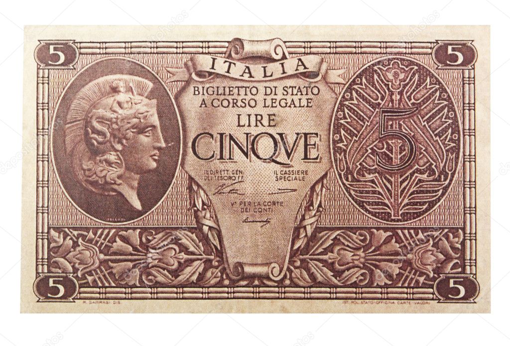 Old italian money lira Stock Photo © Orlando B #7207833