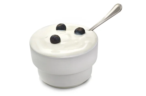 Yogurt y arándanos —  Fotos de Stock