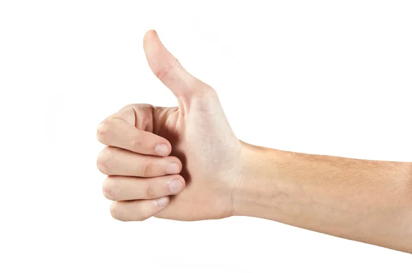Die Hand mit erhobenem Zeigefinger — Stockfoto