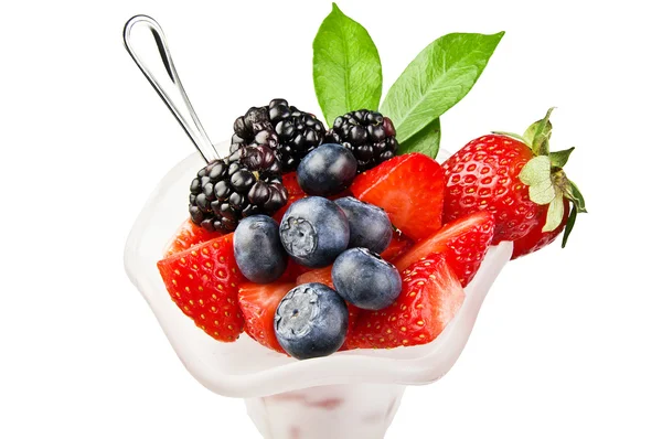 Bowl with berries — Stock Photo, Image