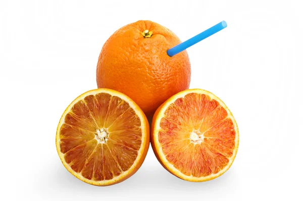 Oncept čerstvý džus pomeranč — Stock fotografie