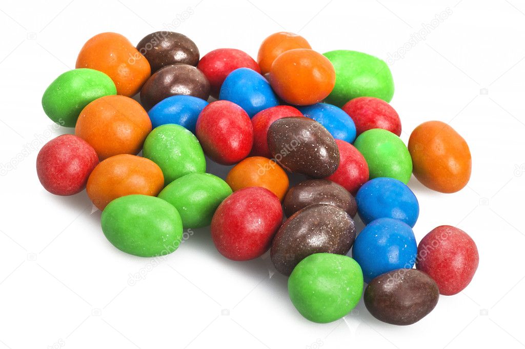 Colorful Eggs of chocolate