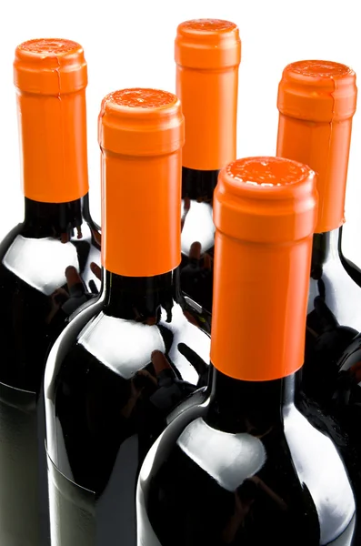 Flasker med vin – stockfoto