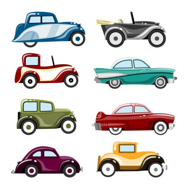 Old cars clipart