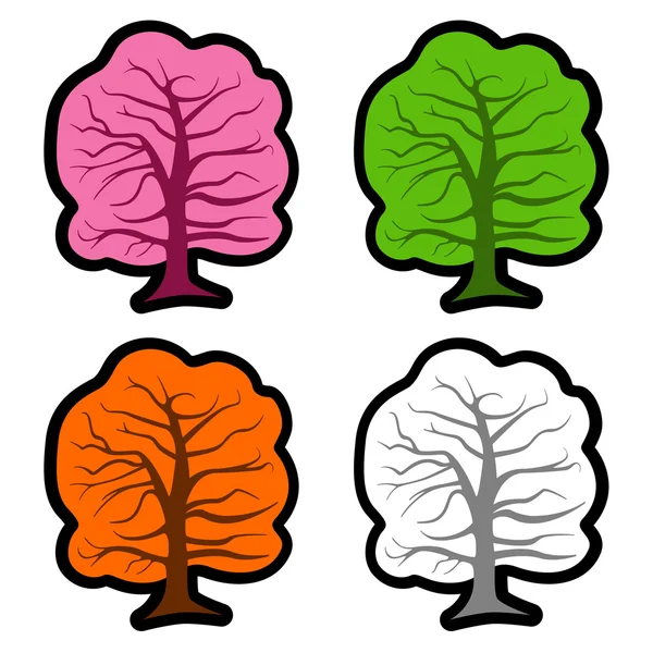 Éléments d'arbre — Image vectorielle