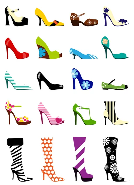 Moda zapatos de mujer — Vector de stock