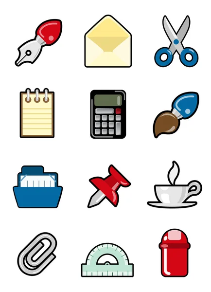 Office objects icon — Stock Vector