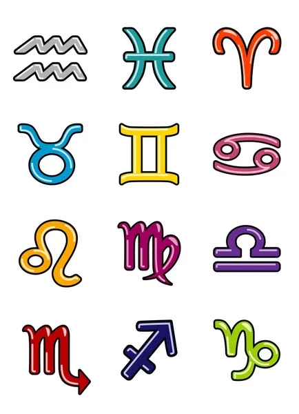 stock vector Zodiac symbols