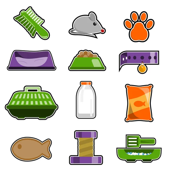 Cat object icon — Stock Vector