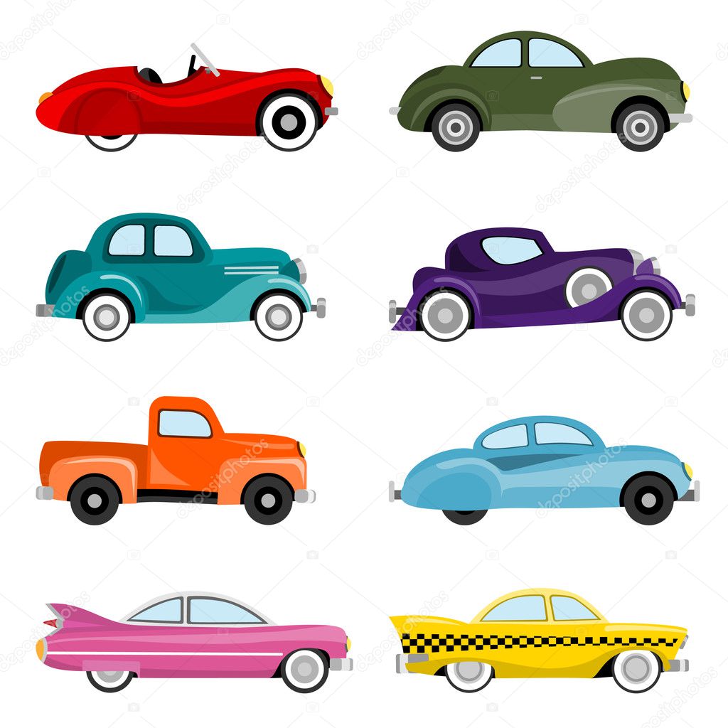 Old cars vector