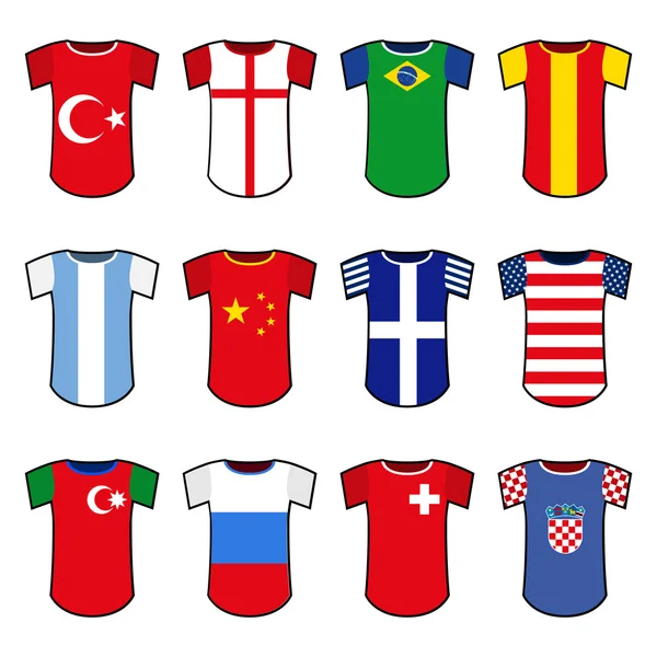Национальная футбольная форма — стоковый вектор
