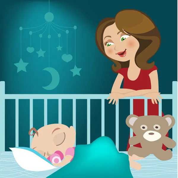 Μωράκι κοιμάται — Διανυσματικό Αρχείο