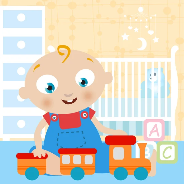 Gry zabawki dla niemowląt — Wektor stockowy
