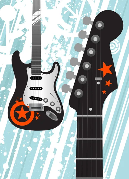 Gitar arka plan — Stok Vektör