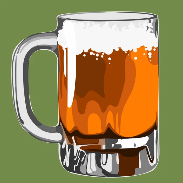 Illustrazione della birra — Vettoriale Stock