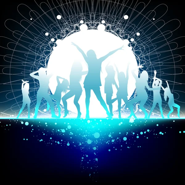 Party dance time — Stock Vector