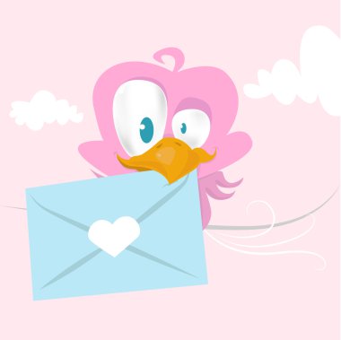 Cute bird clipart