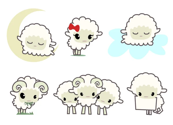 Petits moutons — Image vectorielle