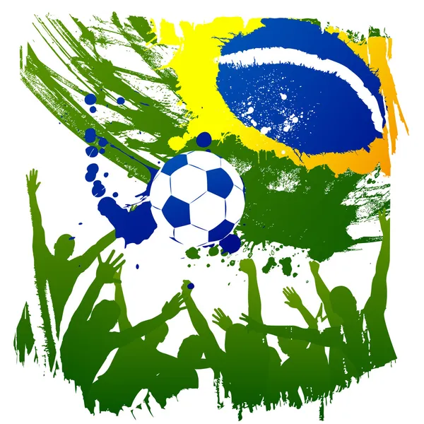 WM in Brasilien — Stockvektor