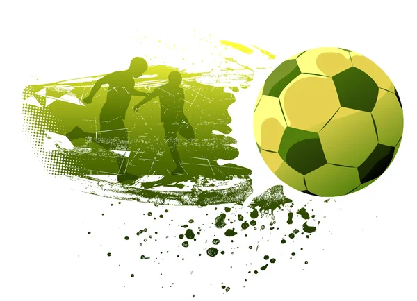 Playing soccer — Stock Vector