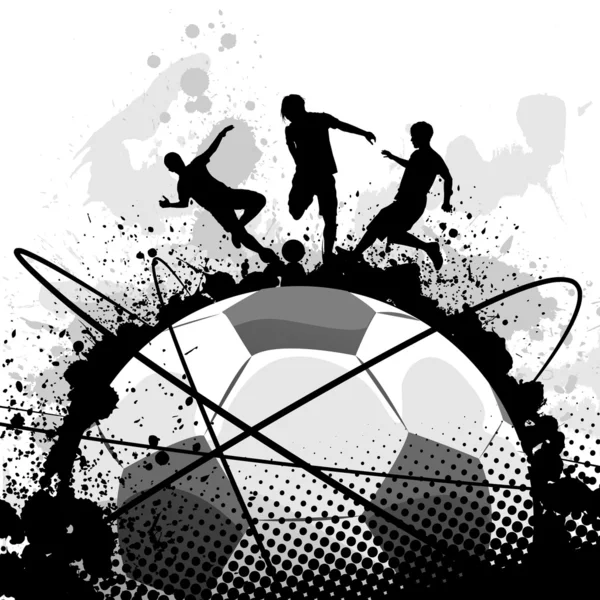 Soccer grunge — Image vectorielle