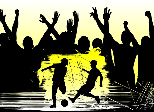 Fani i piłka nożna — Wektor stockowy