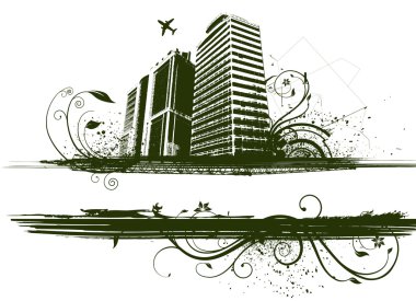 Abstract building background clipart