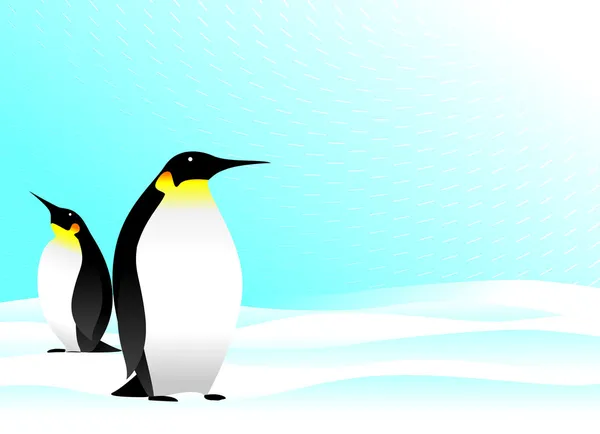 Fondo de pingüinos — Vector de stock