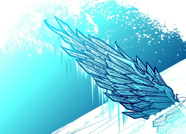 Ledový wing — Stockový vektor