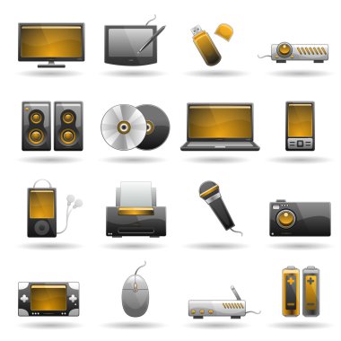 Electronic icon clipart