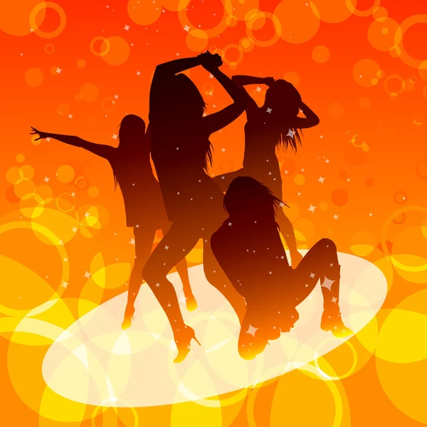 Femmes dansantes — Image vectorielle