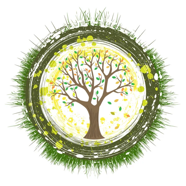 Árbol ecológico — Vector de stock