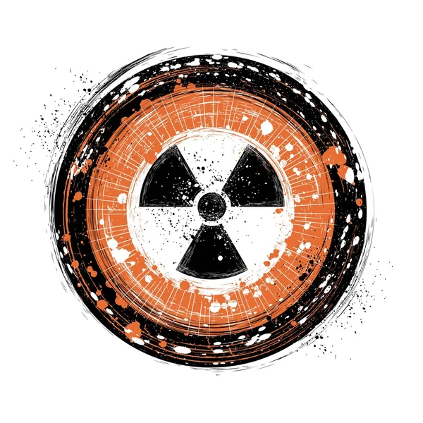 Radioactive background — Stock Vector