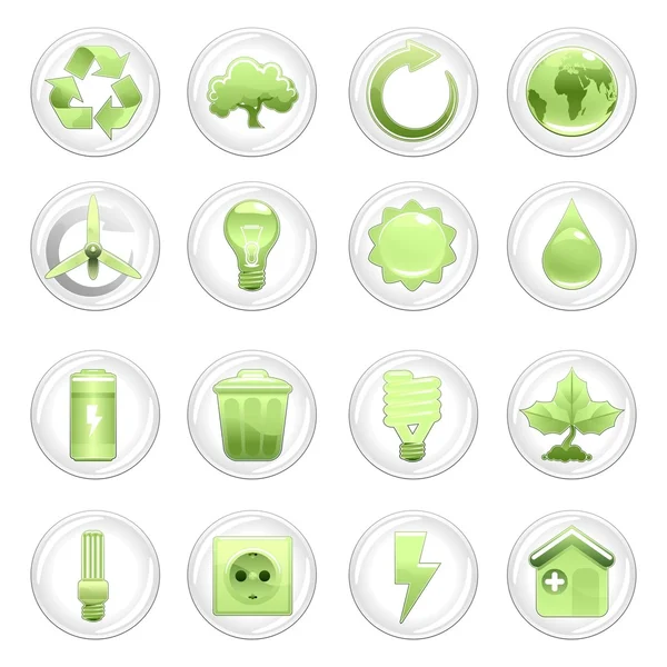 Symbole écologique et énergétique — Image vectorielle