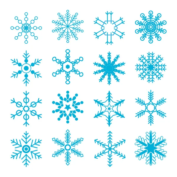 Snowflakes Collection — Stock Vector