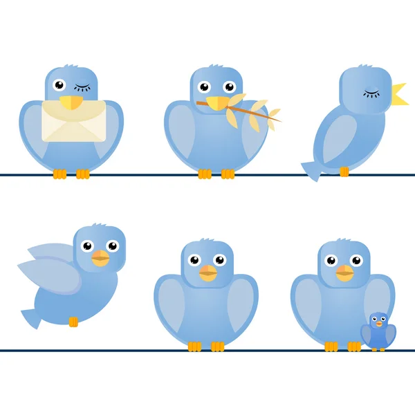 Illustration des oiseaux — Image vectorielle