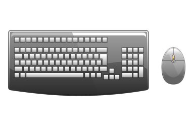 Keyboard and mouse clipart