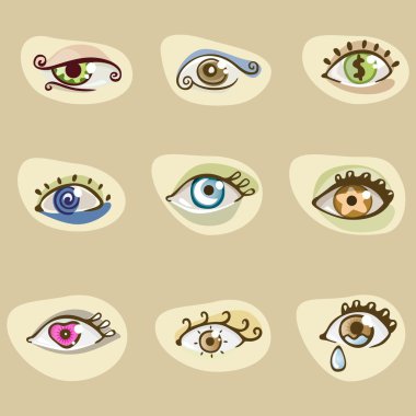 Different eyes clipart