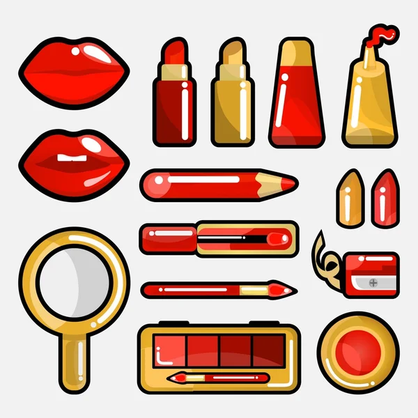 Lip cosmetic icon — Stock Vector