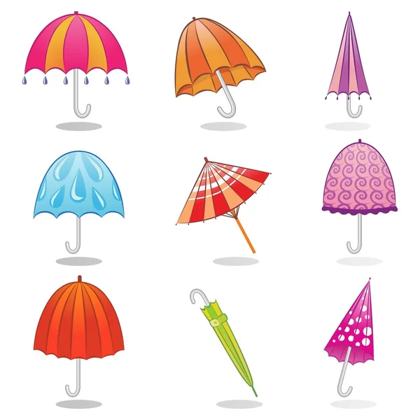 Şemsiye küçük resim — Stok Vektör