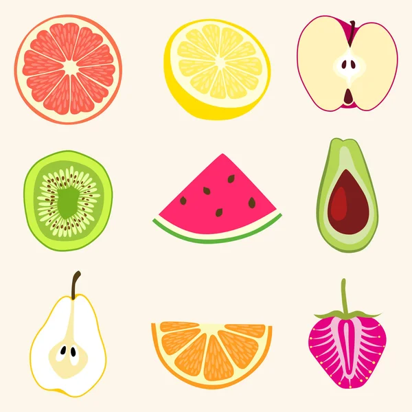 stock vector Fruit designs