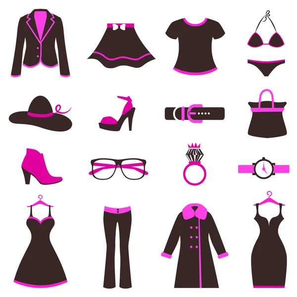 Mulheres ícones de moda — Vetor de Stock