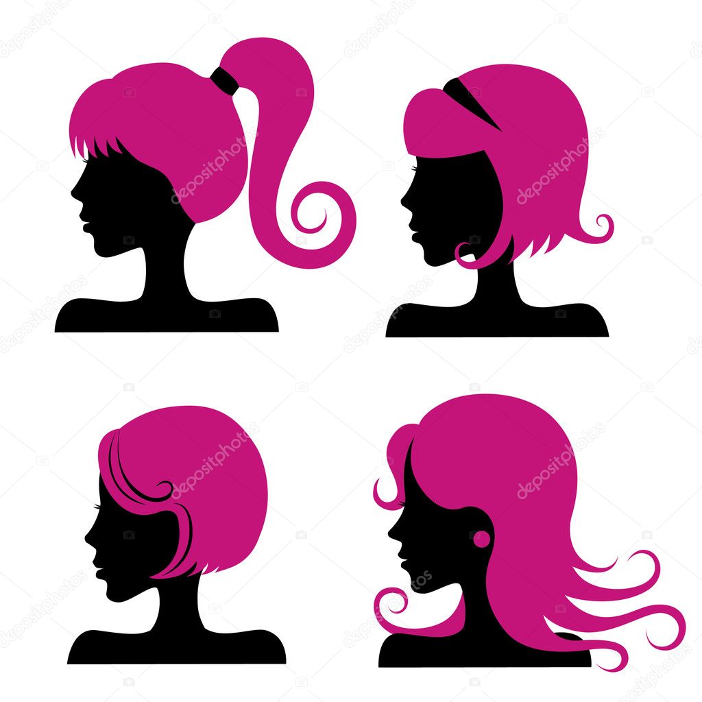 Hairstyle Vector Art Stock Images | Depositphotos