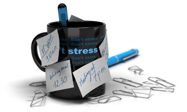 Workplace stress, stressed at work clipart