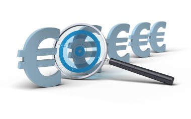 Focus on price - euro clipart