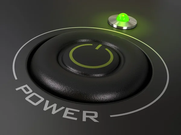 Power-knop - starten van een personal computer, pc — Stockfoto