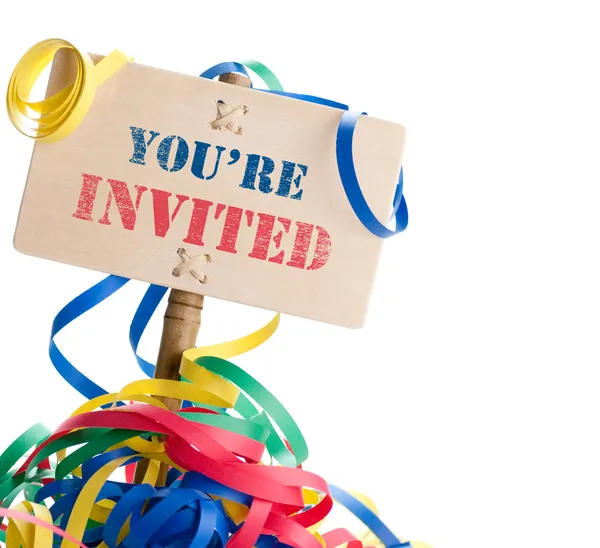 You are invited — Stock Photo, Image